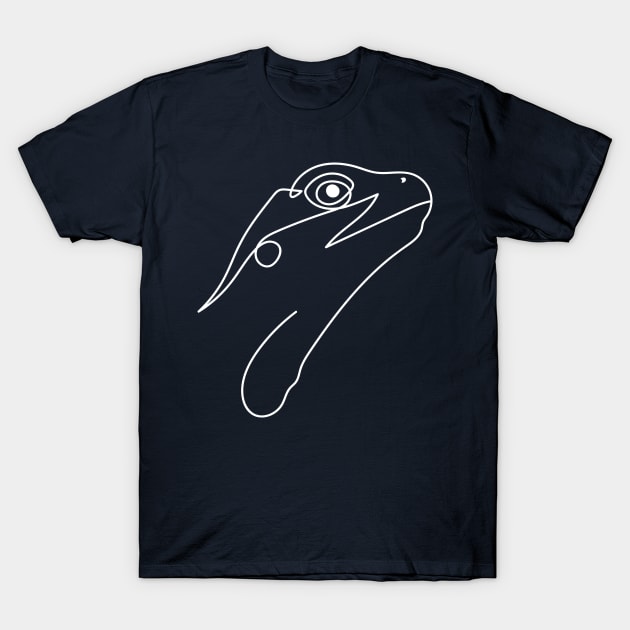 One line Lizard T-Shirt by Frajtgorski